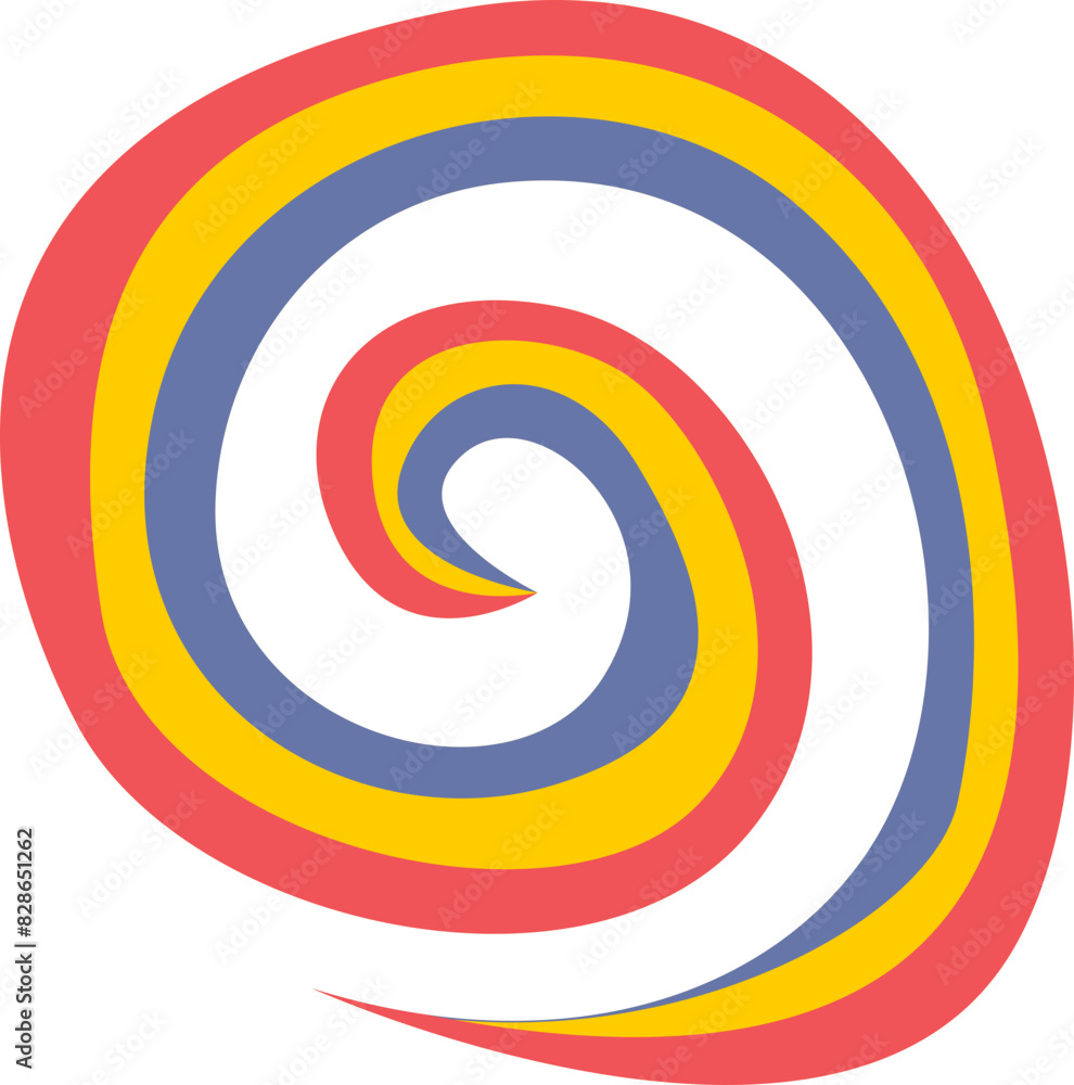 Obraz premium Retro Rainbow Shape Element