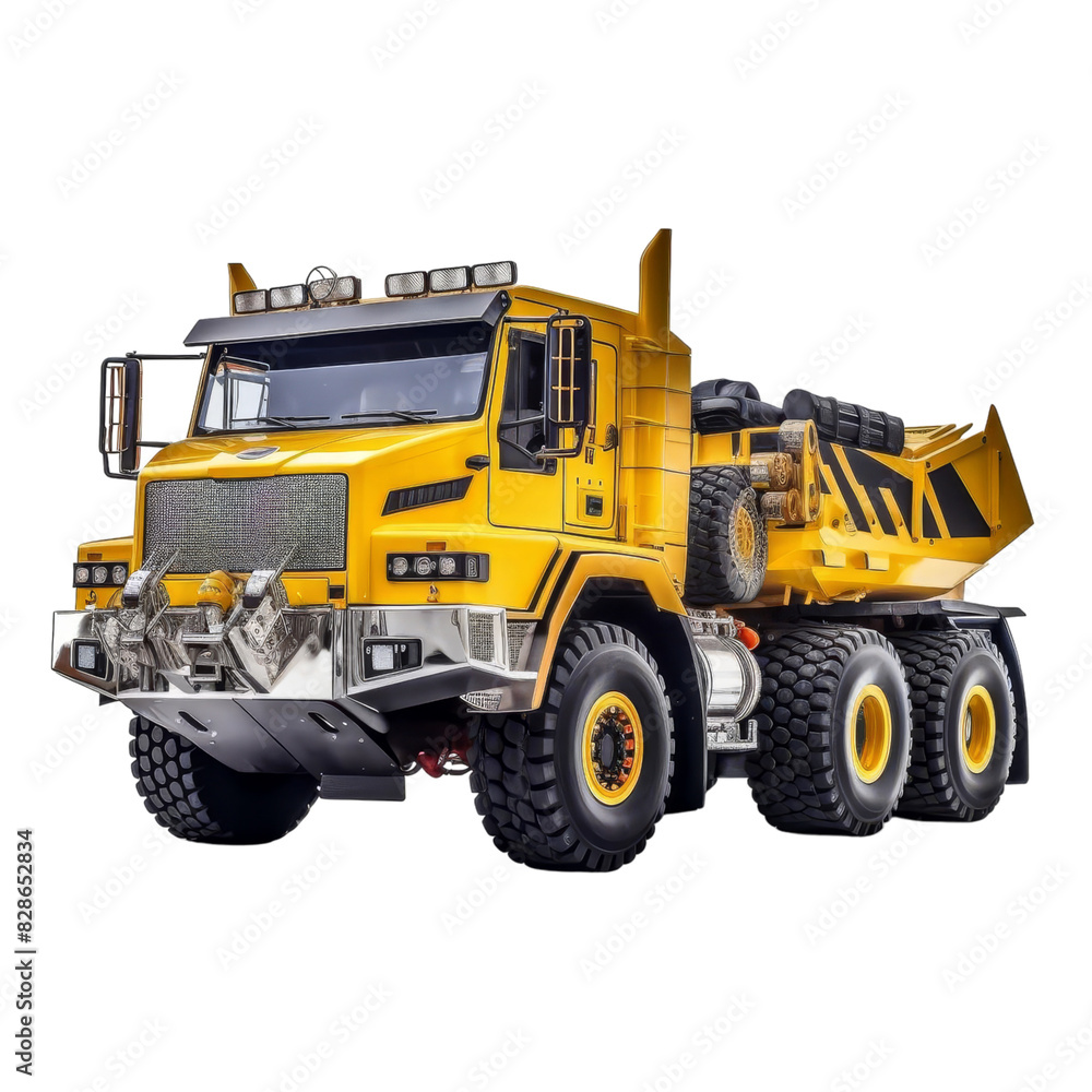 isolated white background of mining truck isolated white background of mining truck