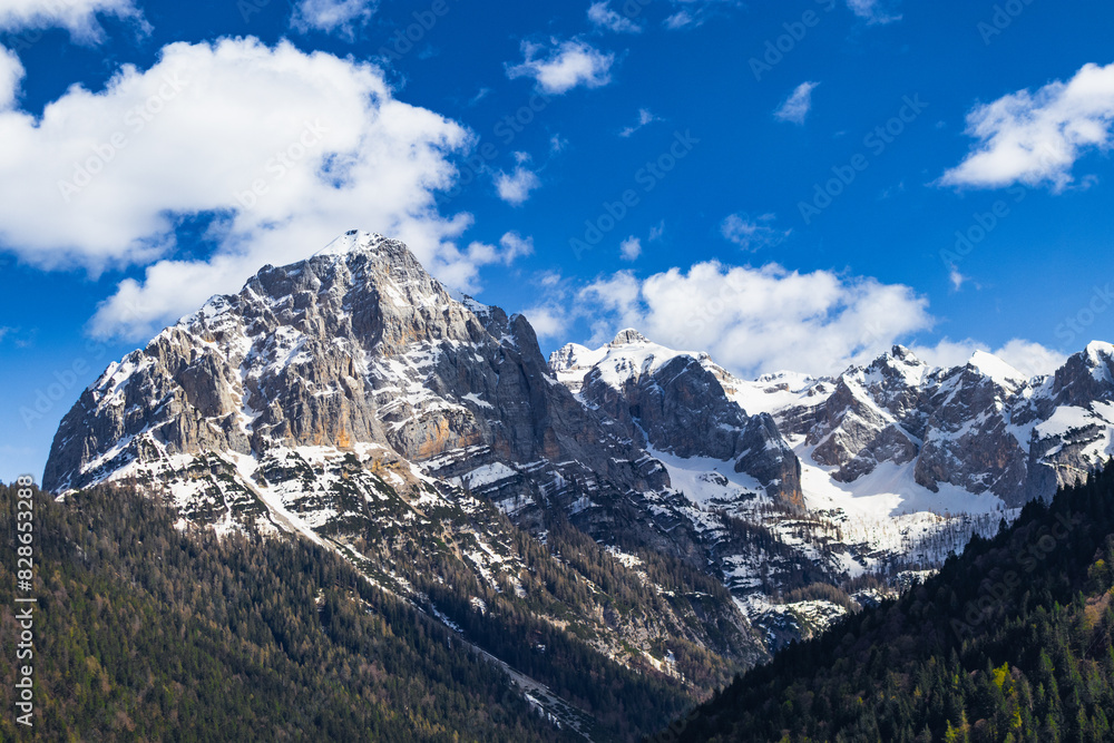 The beautiful Dolomiti mountains viewed from Madonna di Campiglio. The beautiful Dolomiti mountains viewed from Madonna di Campiglio.