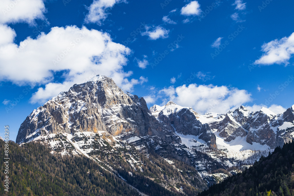 The beautiful Dolomiti mountains viewed from Madonna di Campiglio. The beautiful Dolomiti mountains viewed from Madonna di Campiglio.