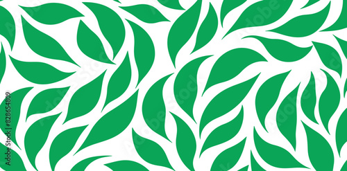 Obraz na płótnie leaf pattern Seamless Elegant abstract background w salonie