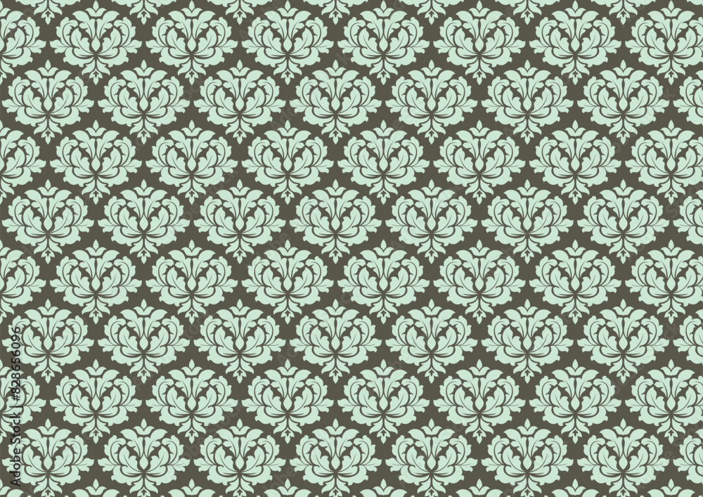 damask pattern seamkess background damask pattern seamkess background