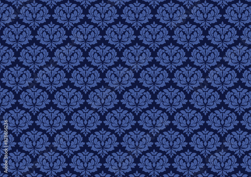 damask pattern seamkess background