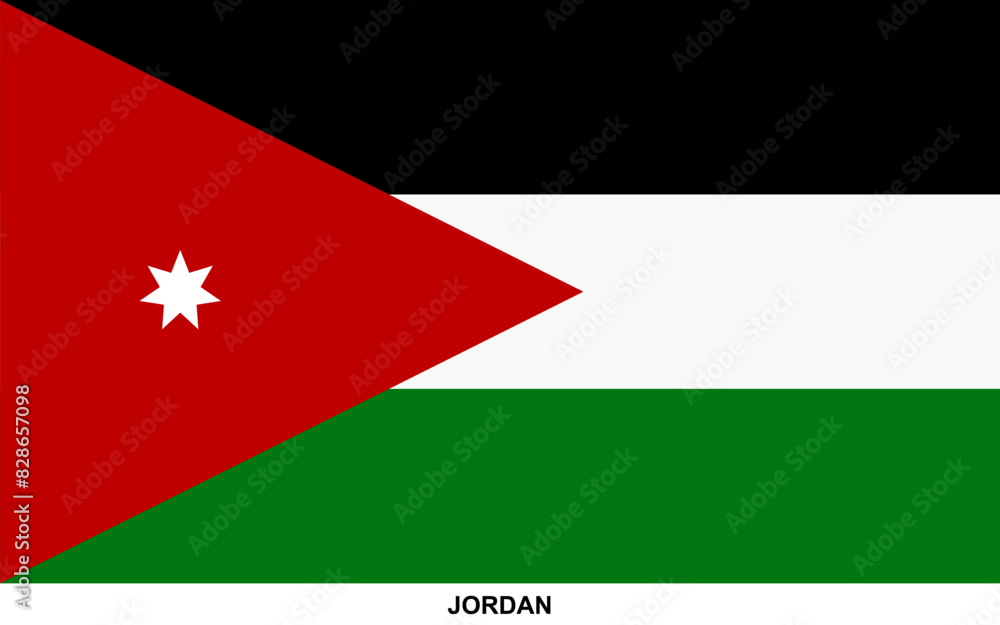 Flag of JORDAN, JORDAN national flag Flag of JORDAN, JORDAN national flag
