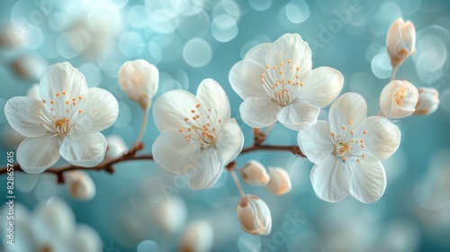 A vibrant close-up shot of delicate cherry blossoms signifying the beauty of spring