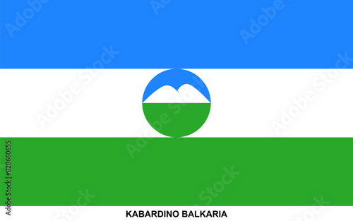 Flag of KABARDINO BALKARIA, KABARDINO BALKARIA national flag photo