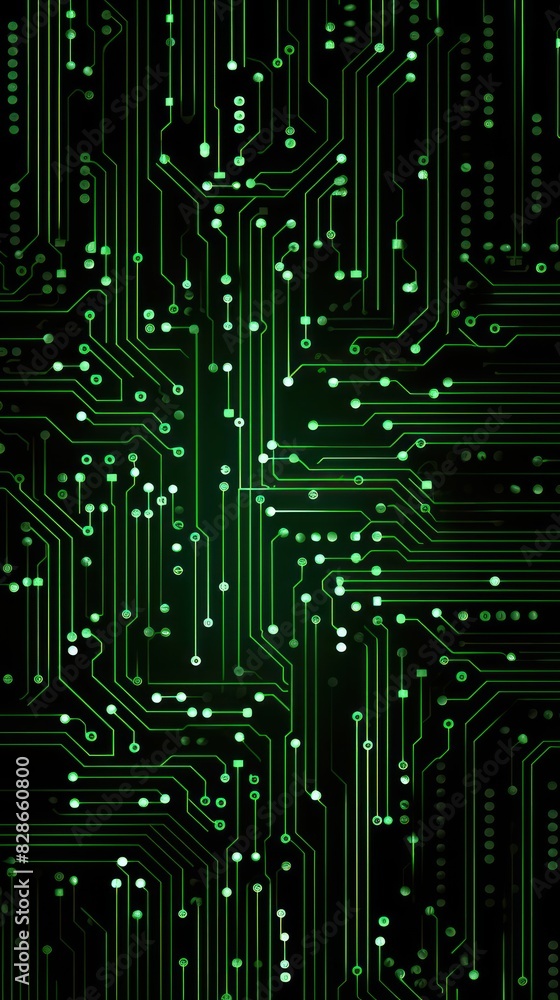 microchip pattern, electronic pattern, vector illustration computer digital technology background texture