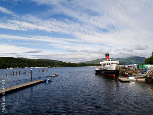 Wallpaper Mural boat on the lake under cloudy skies Torontodigital.ca
