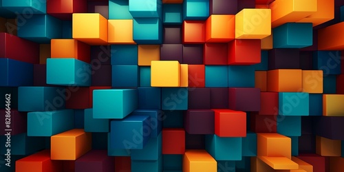 abstract background of cubes