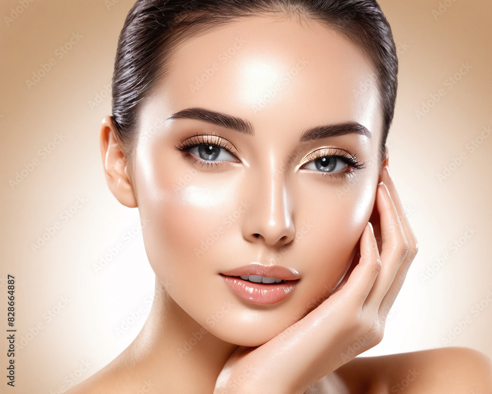 woman wearing cosmetics woman wearing cosmetics