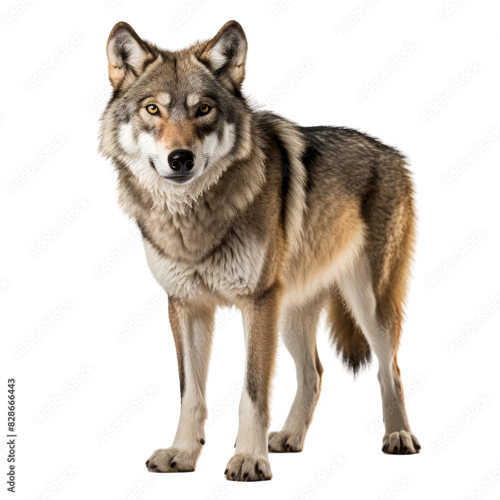 isolated white background of wolf isolated white background of wolf