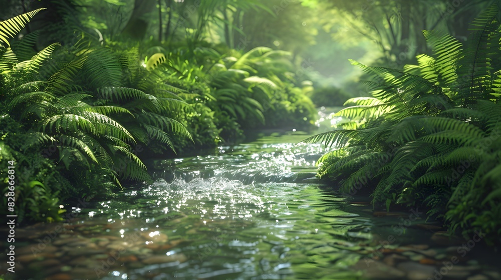 leafy green fern background. leafy green fern background.