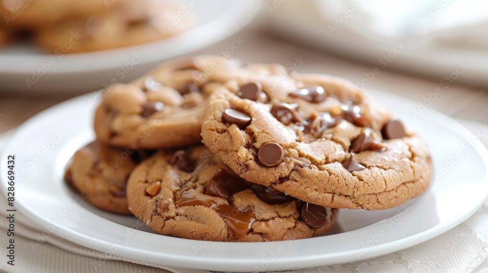 Gourmet Dessert Caramel Cookie Baked to Perfection