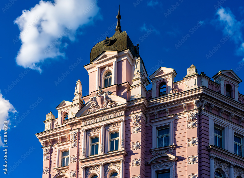 Building in Prague - example of classic architecture