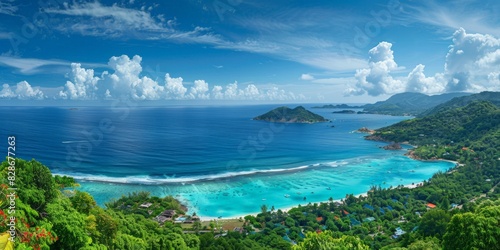 Seychelles in Seychelles skyline panoramic view