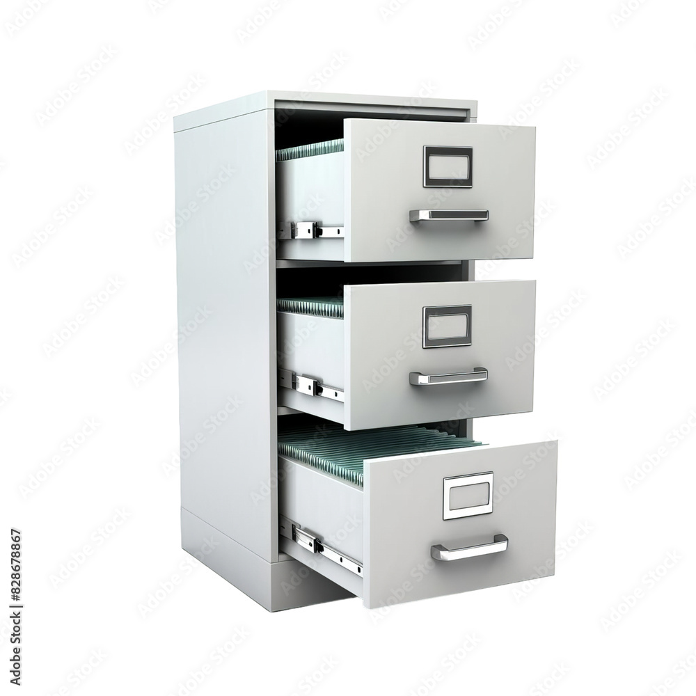 isolated white background of filing cabinet isolated white background of filing cabinet