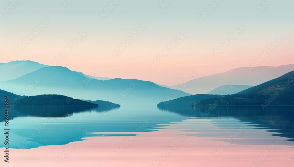 custom made wallpaper toronto digitalminimalist, clean, digital art background of mountains in the distance