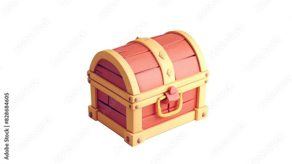 3D Medieval Wooden Chest with Gold Coins 3D Medieval Wooden Chest with Gold Coins