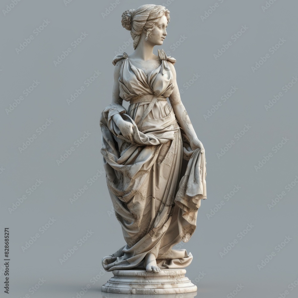 Statue of a woman in a classical style