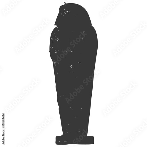 ancient egypt sarcophagus with old engraving style