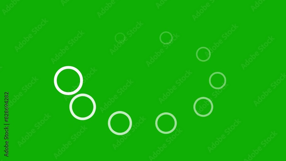 Digital buffering symbol motion graphics with green screen background Digital buffering symbol motion graphics with green screen background