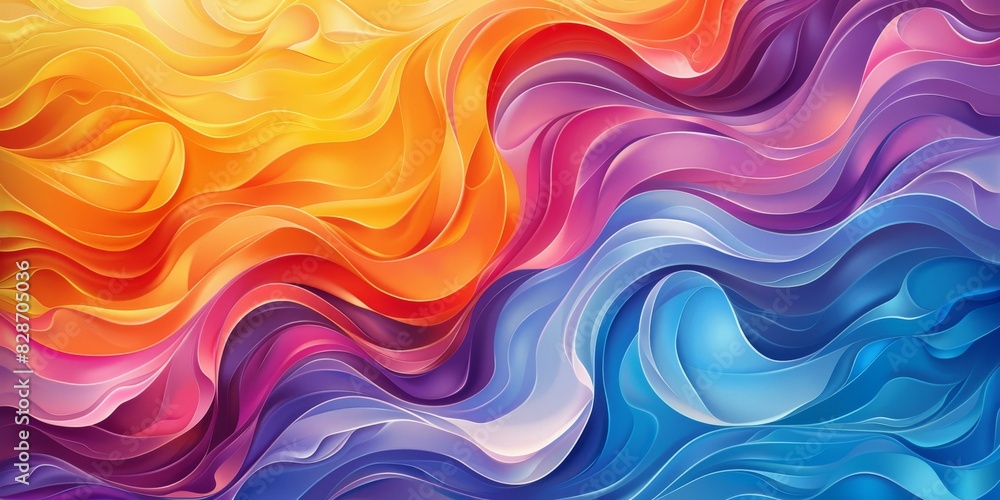 Abstract Colorful Holographic Waves Background Abstract Colorful Holographic Waves Background