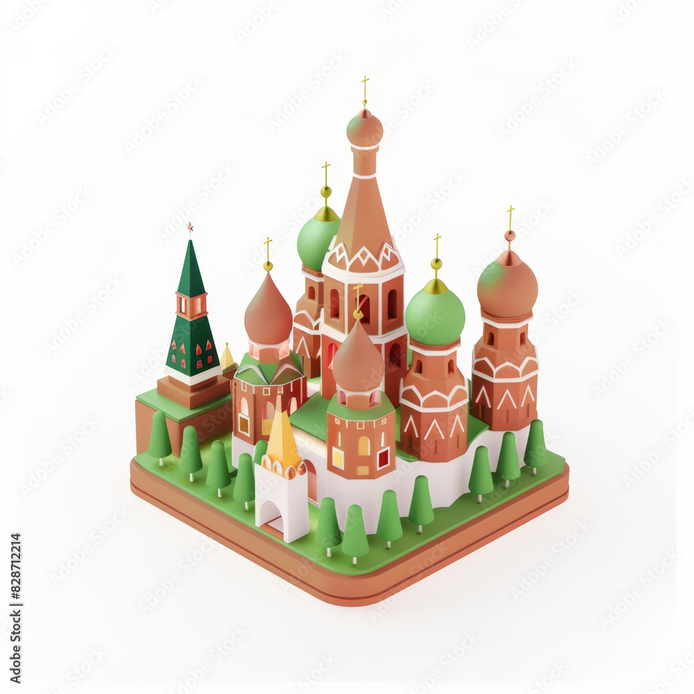 icon in 3D style on a white background icon in 3D style on a white background