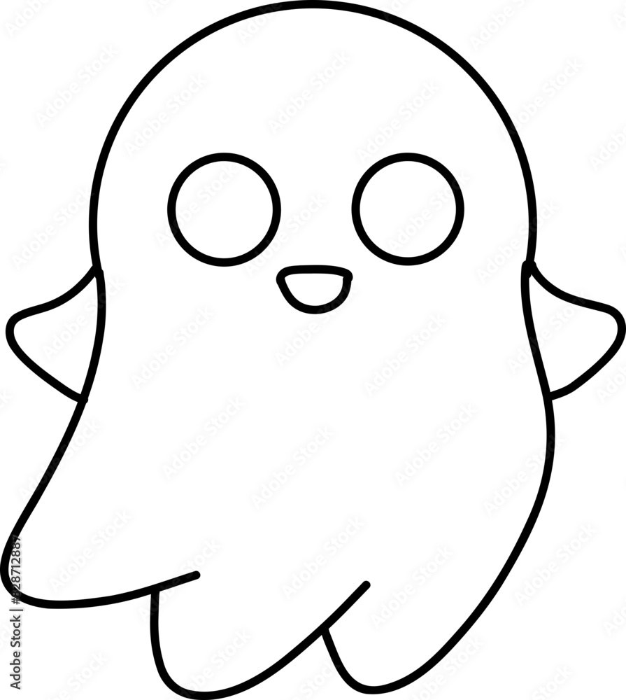 hand drawn halloween ghost hand drawn halloween ghost