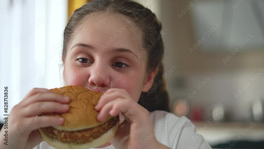 Cinematic shot. Children eat with pleasure at lunch savoring every tasty bite. Lunch brings joy to children celebration tastes. Happy lunch moments for children enjoying delicious food. Dinner time. Cinematic shot. Children eat with pleasure at lunch savoring every tasty bite. Lunch brings joy to children celebration tastes. Happy lunch moments for children enjoying delicious food. Dinner time.
