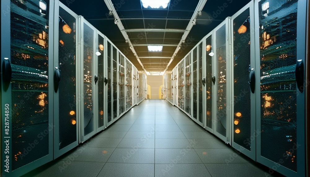 Obraz premium server room with servers