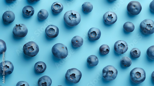 Blueberry background. Fresh fruits © seralex