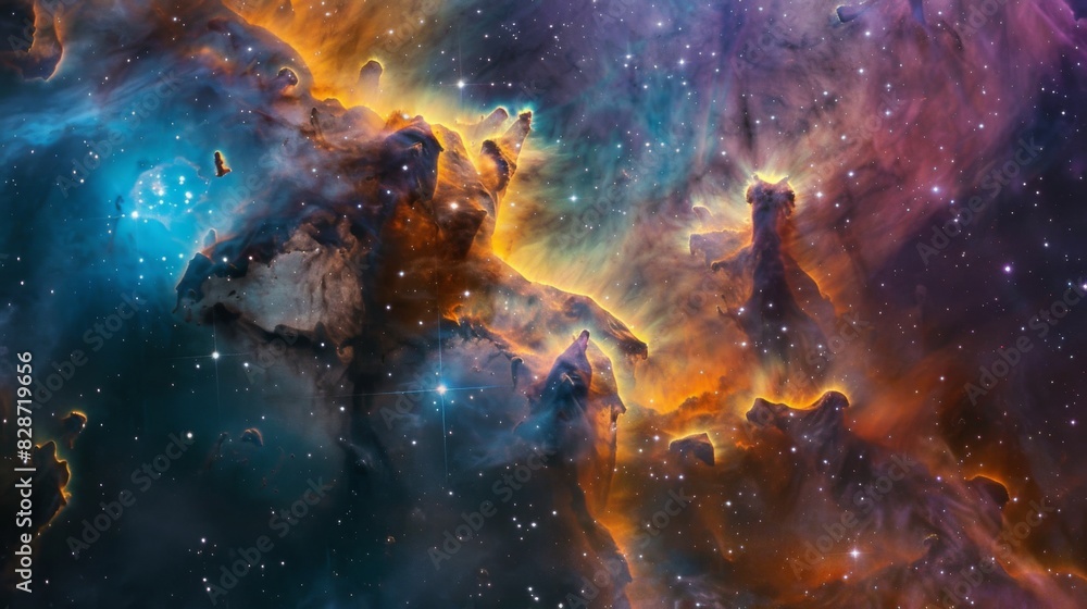 Cosmos background with stardust, nebula and stars. Galaxy backdrop. Infinite universe, milky way Cosmos background with stardust, nebula and stars. Galaxy backdrop. Infinite universe, milky way