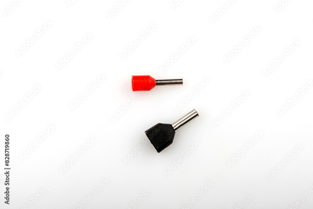 cable lugs isolated on white background cable lugs isolated on white background
