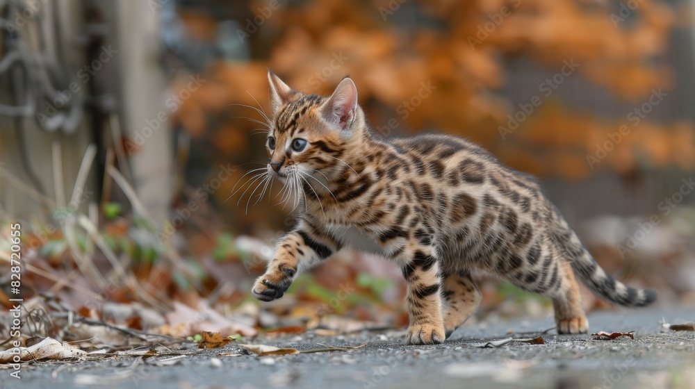 bengal cat characteristics, adorable bengal cat with unique markings, strong physique, and playful personality a great pet choice for active households