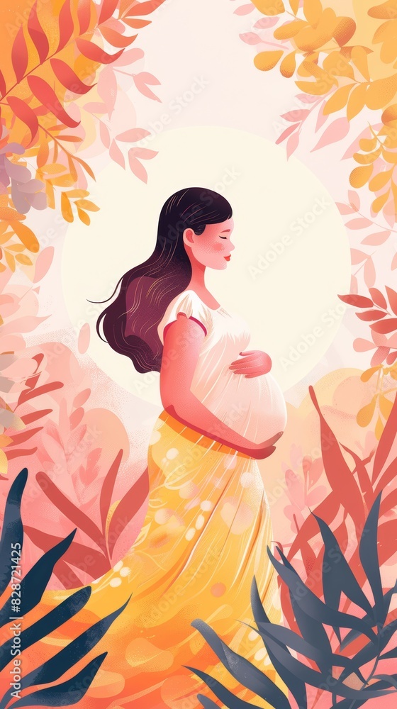 Maternity Banner Template Design for Pregnancy Announcement Generative AI Maternity Banner Template Design for Pregnancy Announcement Generative AI