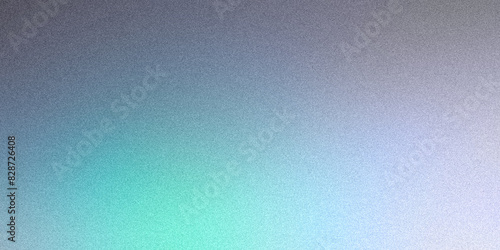 An abstract gradient background featuring a smooth transition from green to gray and blue with a grainy texture. Ideal for design, banners, wallpapers, templates, posters, desktops. Premium quality