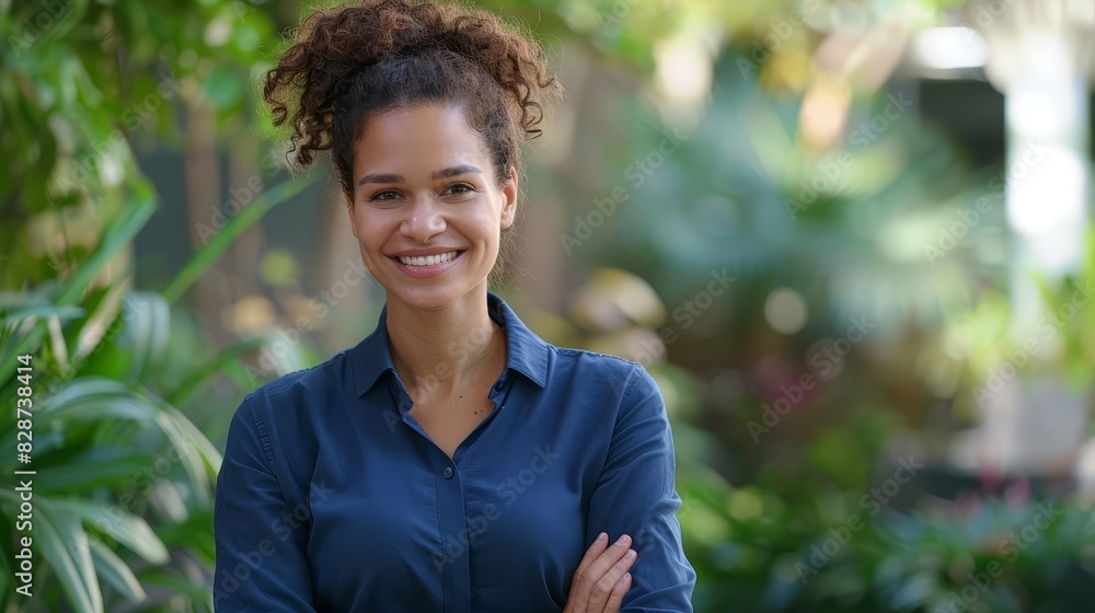 confident smiling young professional business woman in blue shirt portrait photography confident smiling young professional business woman in blue shirt portrait photography