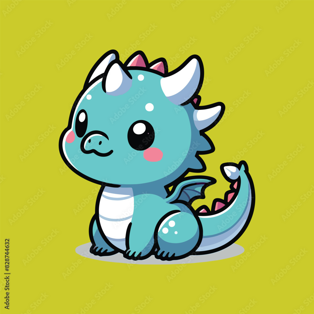 A Nice Dragon Cartoon Vector A Nice Dragon Cartoon Vector
