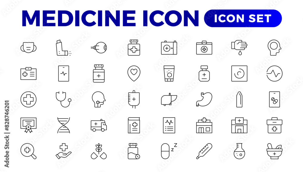 Medicine line Icon set collection. Set of vector line icons of Medicine and helth for weband apps. modern icon and various concepts, Set of flat signs and symbols for web and apps. Medicine line Icon set collection. Set of vector line icons of Medicine and helth for weband apps. modern icon and various concepts, Set of flat signs and symbols for web and apps.