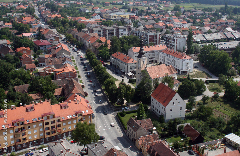 Fototapeta premium Parish church of Saint Nicholas in Jastrebarsko, Croatia