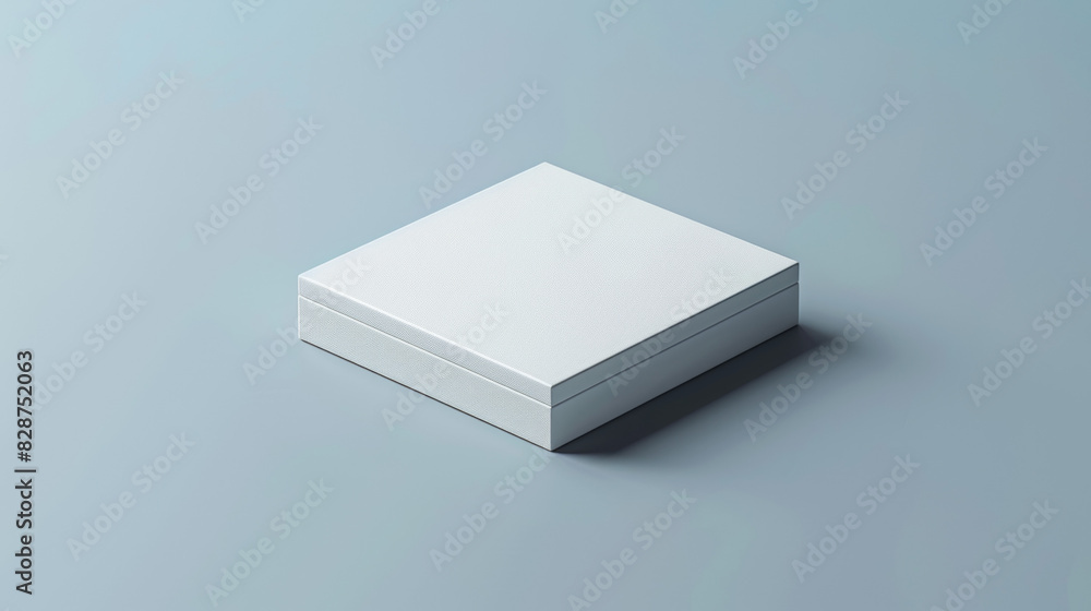 A white box with a pattern on it A white box with a pattern on it