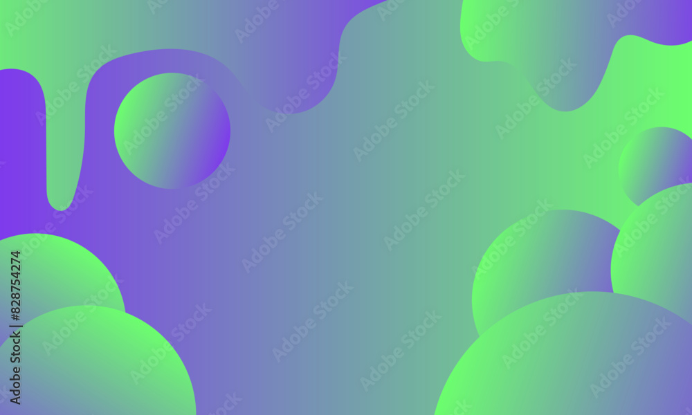 abstract holographic background with flowing drops of green and blue colors Vector abstract holographic background with flowing drops of green and blue colors Vector