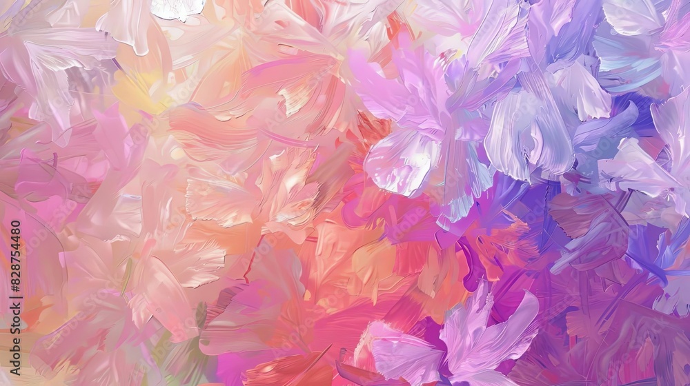 impressionist bloom vibrant brushstrokes in pastel hues abstract spring painting digital art impressionist bloom vibrant brushstrokes in pastel hues abstract spring painting digital art