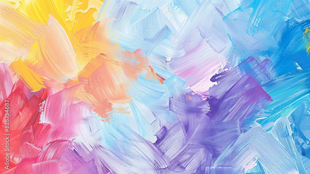 impressionist pastel brush strokes in blue red yellow and purple abstract background impressionist pastel brush strokes in blue red yellow and purple abstract background