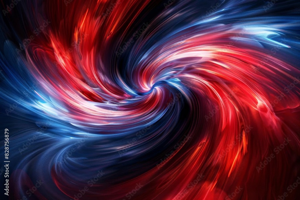 Abstract swirl of red and blue Abstract swirl of red and blue