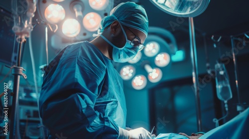 The surgeon in operating room photo