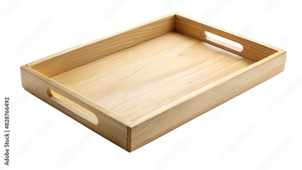 A minimalist wooden serving tray with integrated side handles, perfect for carrying food, drinks, or organizing items A minimalist wooden serving tray with integrated side handles, perfect for carrying food, drinks, or organizing items