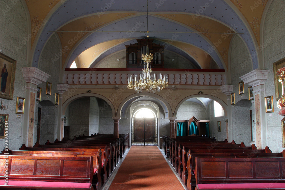 Fototapeta premium Parish Church of the Holy Trinity in Klenovnik, Croatia