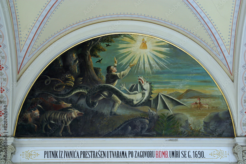 Φωτογραφία Votive paintings, basilica Assumption of the Virgin Mary in Marija Bistrica, Cro