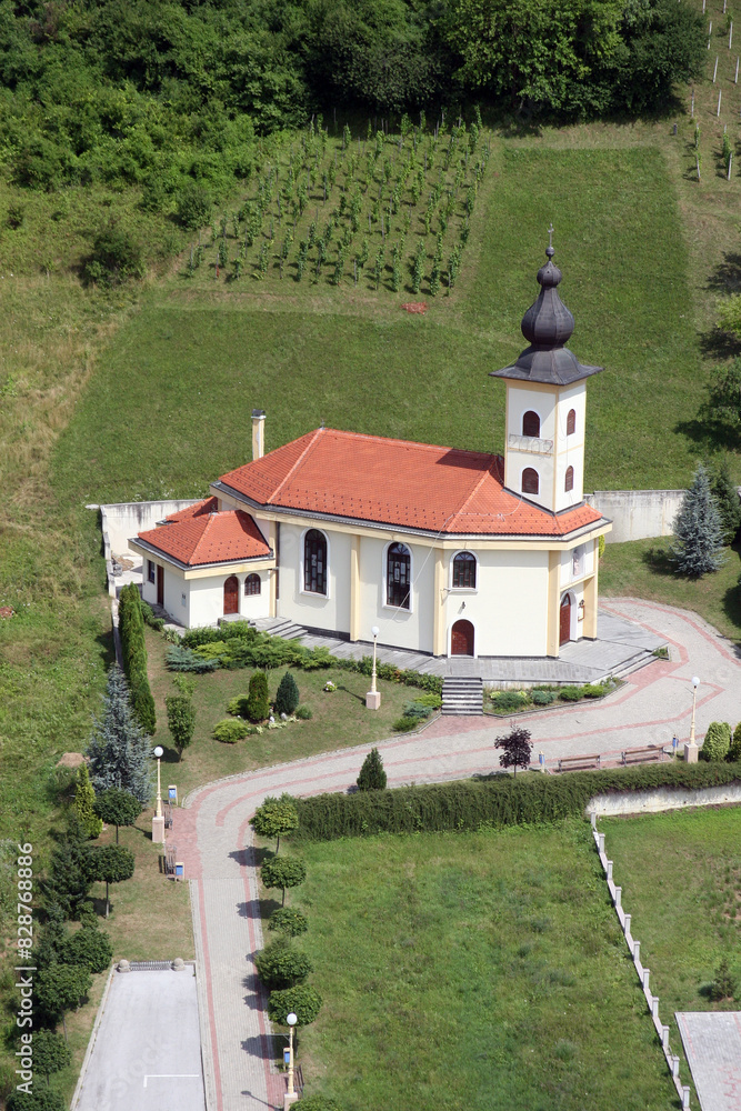 Parish Church of the Blessed Virgin Mary Help of Christians in Ivanec Bistranski, Croatia Parish Church of the Blessed Virgin Mary Help of Christians in Ivanec Bistranski, Croatia